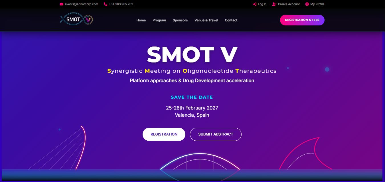 Diseño de la web del congreso internacional SMOT V